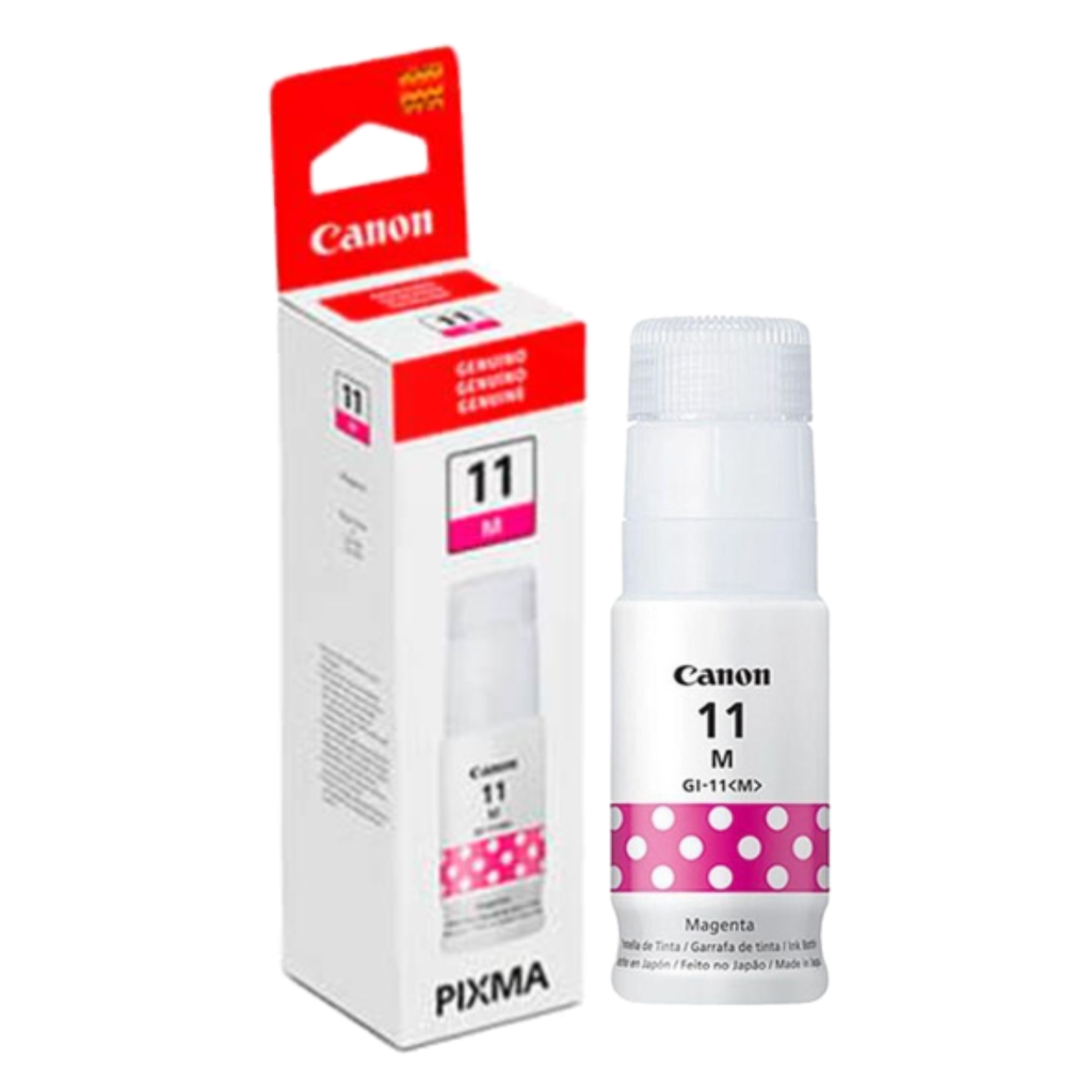 Botella de Tinta Canon Gi-11 m Magenta, Rendimiento 7, 700 Páginas, Compatible: G3160, G2160