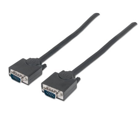 Cable VGA, Manhattan, 311731, Monitor 8mm Hd15 M-M 1.8 m