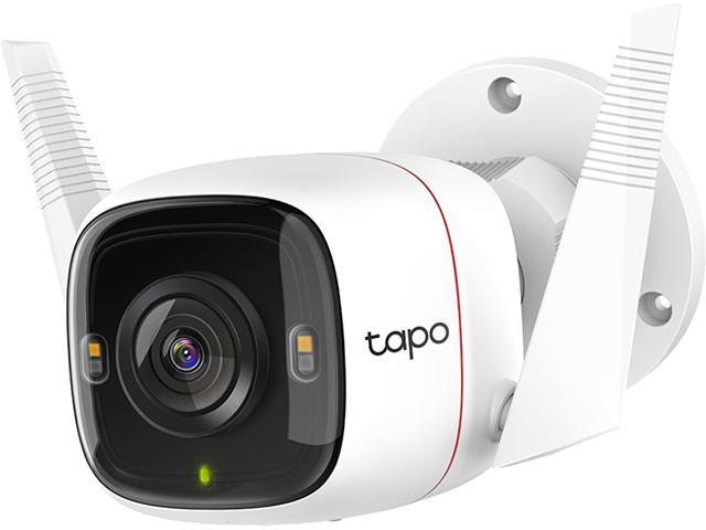 Cámara IP TP-Link TAño C320Ws Wi-Fi 2K Qhd Microsd 4 Mp Microsd 256GB IP66 Alarma Funciona con Google y Ale x a