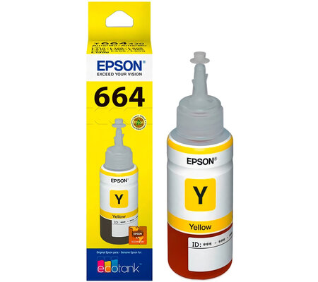 Tanque de Tinta (EcoTank) Epson 664 Amarillo 70ml