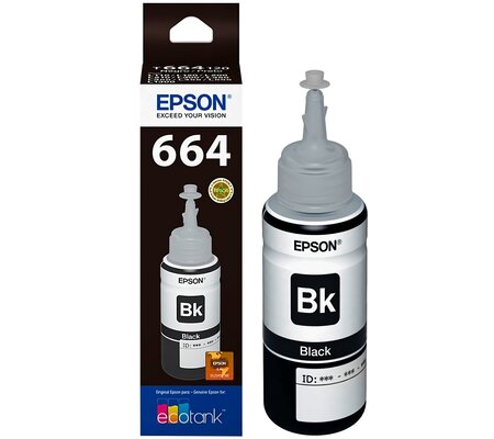 Tanque de Tinta (EcoTank) Epson 664 Negro 70ml
