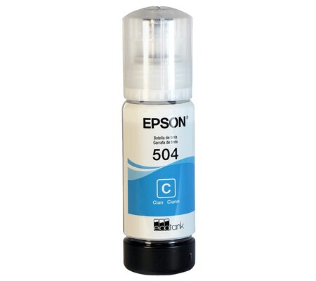 Tanque de Tinta Epson T504 Cian, 70ml