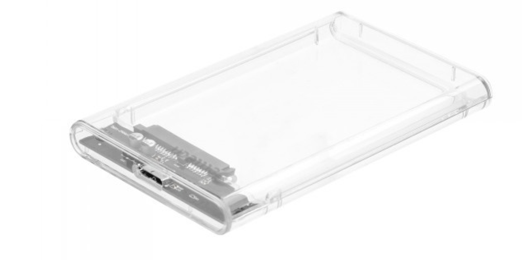 Gettech Gabinete de Disco Duro GCE-U325-01 2.5", SATA III, Micro-USB B, Transparente