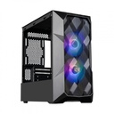Gabinete Cooler Master MasterBox TD300 Mesh con Ventana ARGB, Mini Tower, Mini-ITX/Micro-ATX, USB 3.0, sin Fuente, 2 Ventiladores ARGB Instalados, Negro
