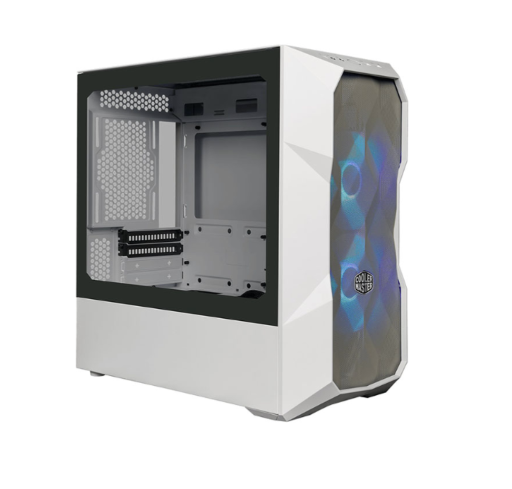 Gabinete Cooler Master (Td300-Wgnn-S00) Td300 Mesh, Blanco, 2*Fan 120mm, Mini Torre, S/Fuente