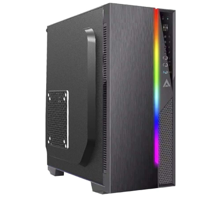 Gabinete Acteck Ultron X RGB, Micro Tower, micro ATX/Mini-ITX, USB 3.2, con Fuente de 500W, sin Ventiladores Instalados, Negro