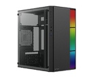 Gabinete Acteck Fusion II GI440 con Ventana, Micro Tower, ATX/ITX/Micro ATX/Mini-ITX, USB 2.0/3.0, con Fuente de 500W, sin ventiladores instalados, Negro