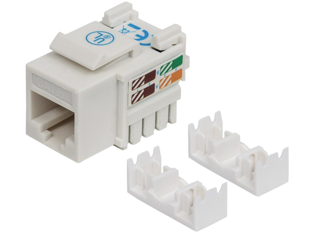 Jack, Intellinet , 210591, Cat 6 de Impacto (Keystone) Blanco