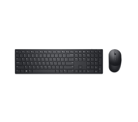 Kit de Teclado y Mouse Dell KM5221W, Inalámbrico, USB, Negro (Español)
