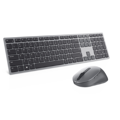 Kit de Teclado y Mouse Dell KM7321W, Inalámbrico, USB, Gris (Español)