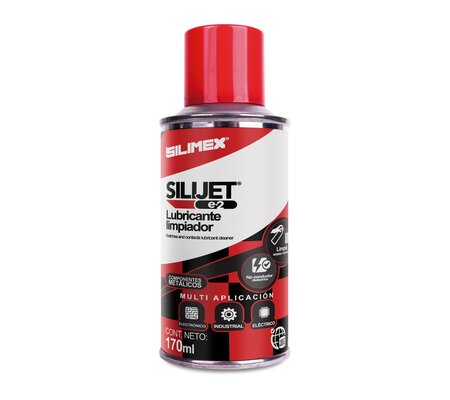 Silimex Limpiador y Lubricante para Metal y Plástico SILIJET E-2, 170ml