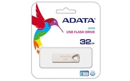 Memoria Flash Adata Uv210 32GB USB 2.0 Metalica (Auv210-32G-Rgd)