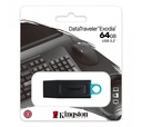 Memoria USB Kingston DataTraveler Exodia, 64GB, USB A, Negro