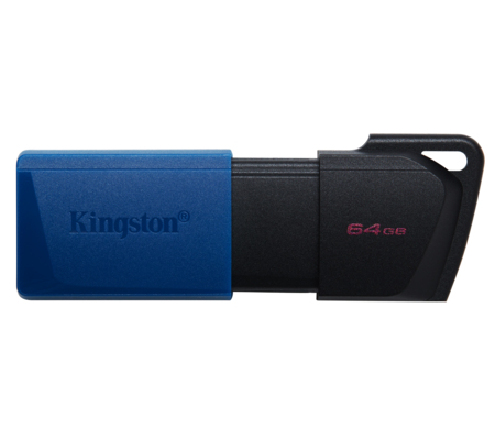 Memoria USB Kingston DataTraveler Exodia M, 64GB, USB A, Negro/Azul