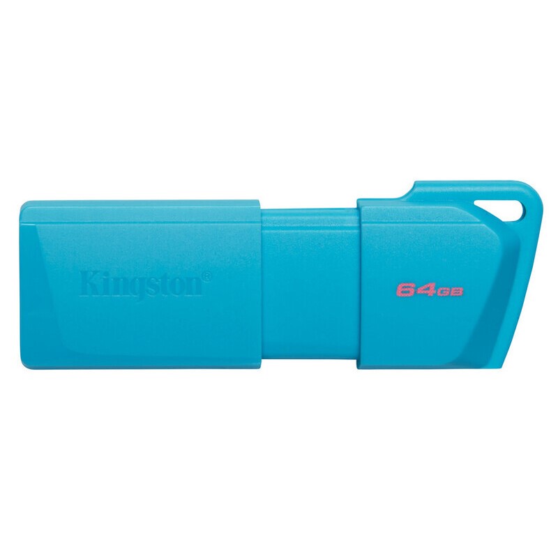 Memoria USB Kingston (Kc-U2L64-7Lb) 64GB Data Traveler Exodia M, Plastica, azul Turquesa USB 3.2