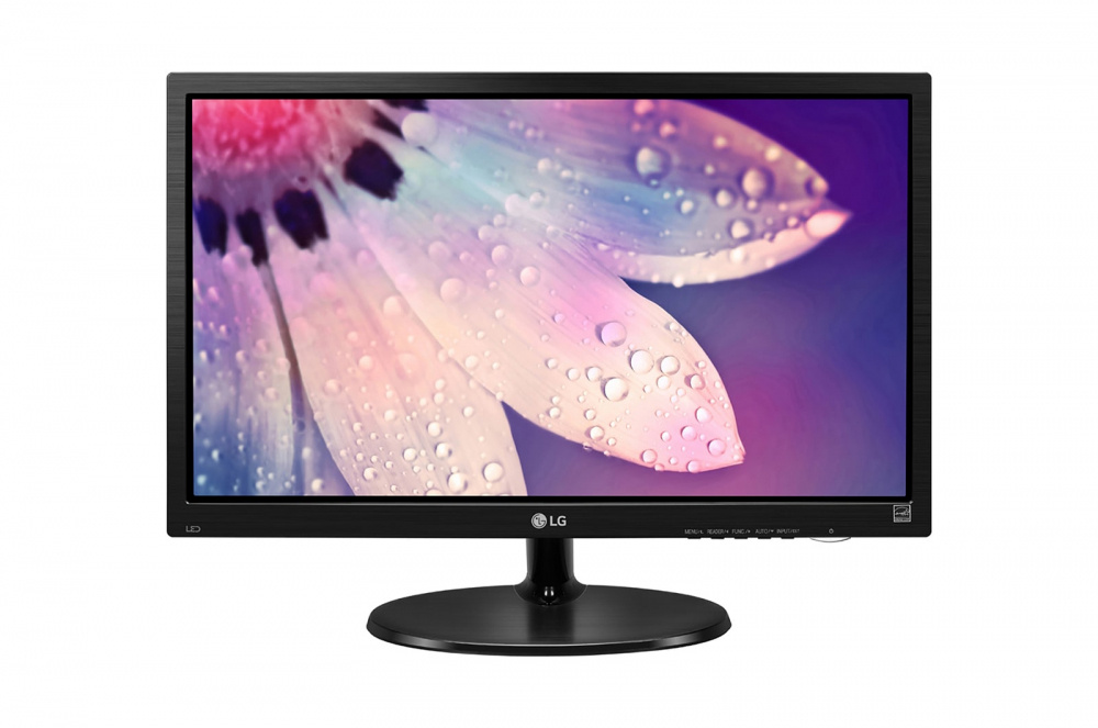 Monitor LED LG 19M38H-B 18.5 HD 1366X768, Aspecto 16:9, 60 Hz, Tr 5Ms, Panel Tn, Vga(1), color negro