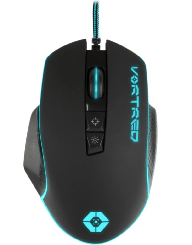 Mouse Gamer 800 a 6400 DPi USB Vortred By Perfect Choice negro