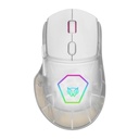 Mouse Gamer Speeder Match Mg959 Alámbrico + Caratulas Intercambiables/USB/Hasta 12800 DPi + RGB + 6 Botones/Blanco