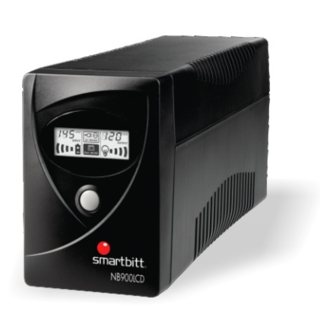 No Break SmarTBitt 900 VA/450 W, LCD, Pto. USB, 6 Contactos, con Regulador y Supresor.