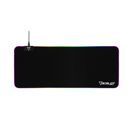 Mousepad Gamer Ocelot Gaming OMPXL01, 80 x 30cm, Grosor 4mm, Negro