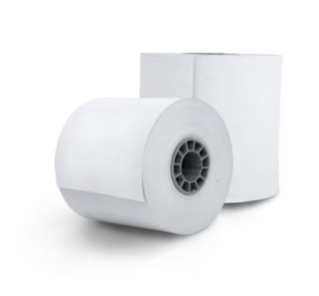 Paquete Rollo Papel Termico GHIA 80X70 mm/10 Piezas/para Impresoras de 80mm/Reaccion negro