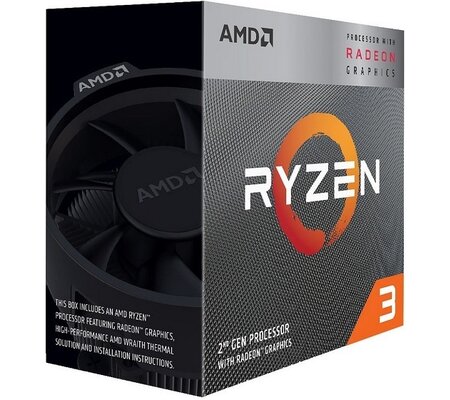 Procesador AMD Ryzen 3 3200G con Gráficos Radeon Vega 8, S-AM4, 3.60GHz, Quad-Core, 4MB L3, con Disipador Wraith Stealth