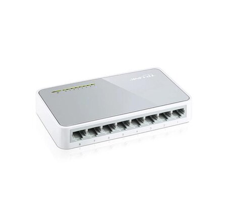 Switch TP-Link Fast Ethernet TL-SF1008D, 8 Puertos 10/100Mbps, 1.6Gbit/s, 1000 Entradas – No Administrable