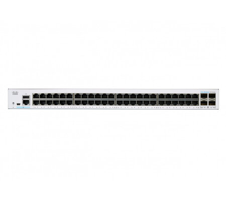 Switch Cisco Gigabit Ethernet 250 Series, 48 Puertos 10/100/1000Mbps + 4 Puertos SFP, 104 Gbit/s, 8.000 Entradas - Administrable