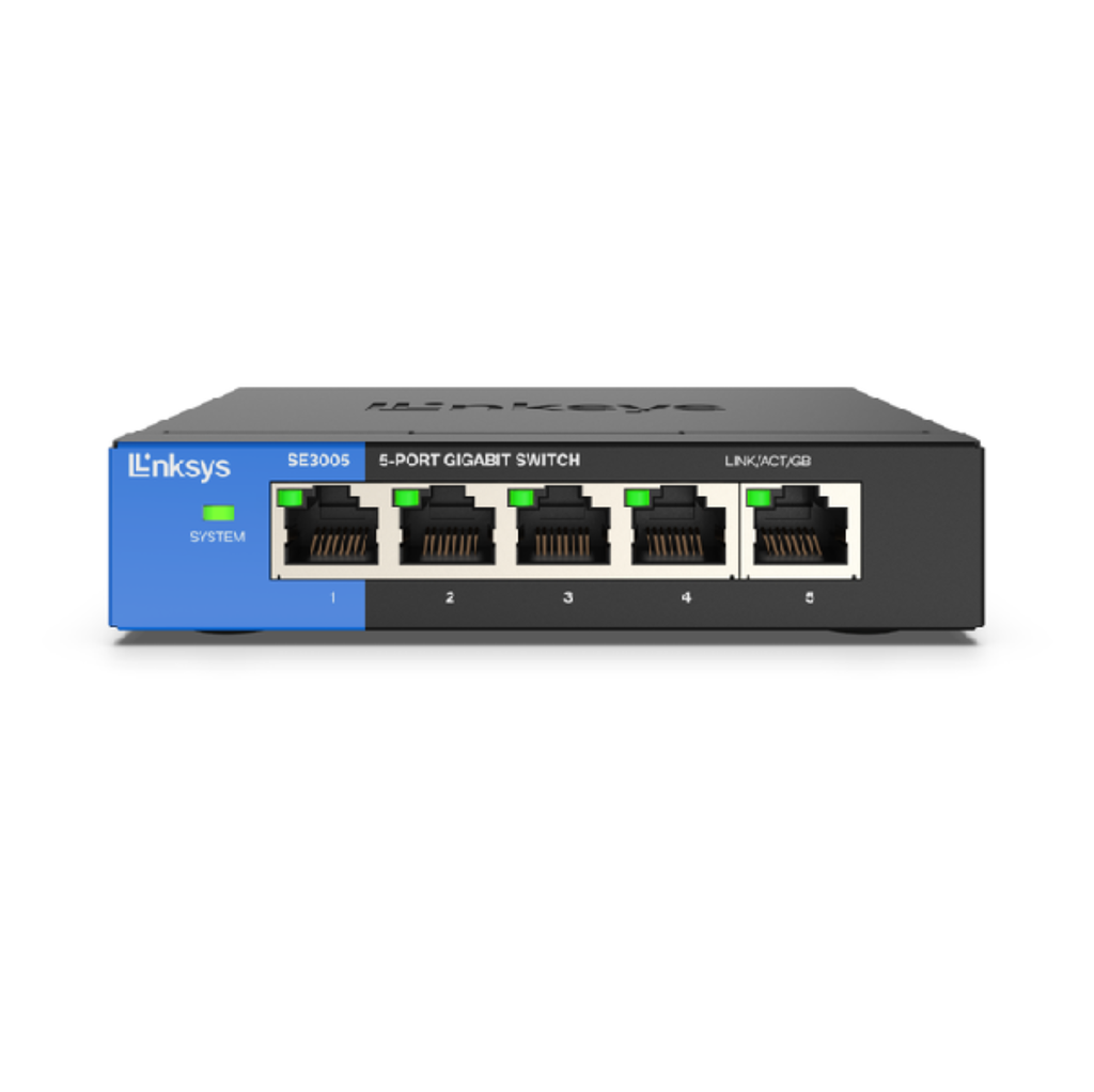 Switch Linksys Se3005 Metalico 5 Ptos Gigabit Autosensing Se3005