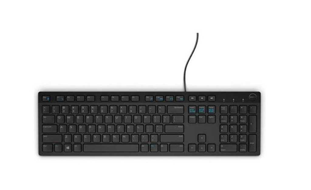 Teclado Alambrico Dell de 105 Teclas en español Modelo Kb216 color negro