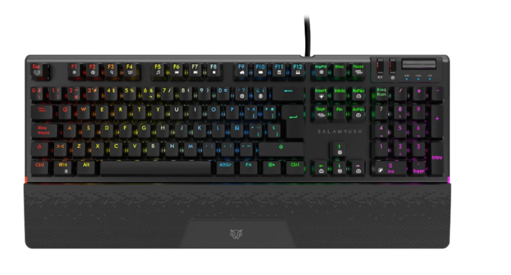 Teclado Gamer Dominate E x pert Gk979 Inalámbrico + Mecánico/2.4 Ghz + Swtch M x  Rojo + RGB Dinámico/Aluminio/negro