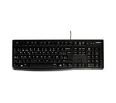 Teclado Logitech K120, USB, Alámbrico, Negro (español)