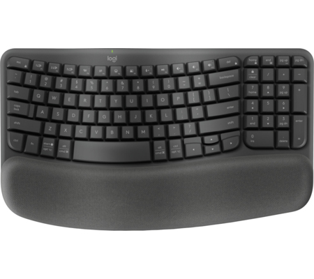Teclado Logitech Wave Kyes Grafito Inalámbrico Ergonomico Easy-Switch Bluetooth Logi Bolt