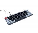 Teclado Gamer Ocelot Gaming Techno Black 60 RGB, Teclado Mecánico, Switch Blue, Alámbrico, Negro/Gris