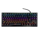 Teclado Mecanico Ocelot/Alambrico/Switch azul/Plastico/RGB/negro/colores Ajustables/Plug Play/Gamer