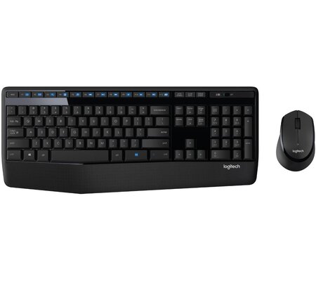 Kit de Teclado y Mouse Logitech MK345, Inalámbrico, USB, Negro (español)