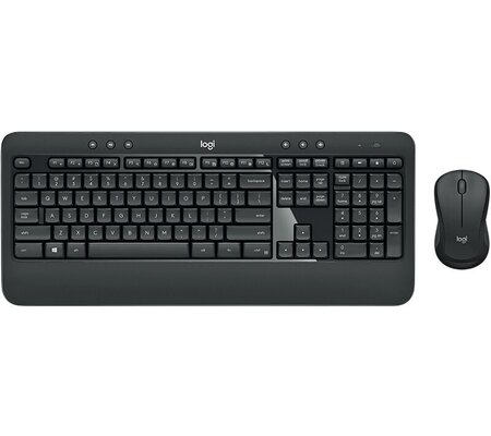 Kit de Teclado y Mouse Logitech MK540 Advance, RF Inalámbrico, USB, Negro/Blanco (español)