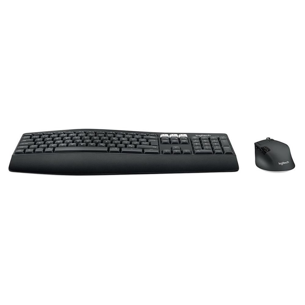 Teclado/Mouse Logitech Mk850 Performance negro/gris Inalámbricos USB Unifying y Bluetooth Multidispositivos Pc/Windows/MAC