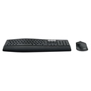 Teclado/Mouse Logitech Mk850 Performance negro/gris Inalámbricos USB Unifying y Bluetooth Multidispositivos Pc/Windows/MAC