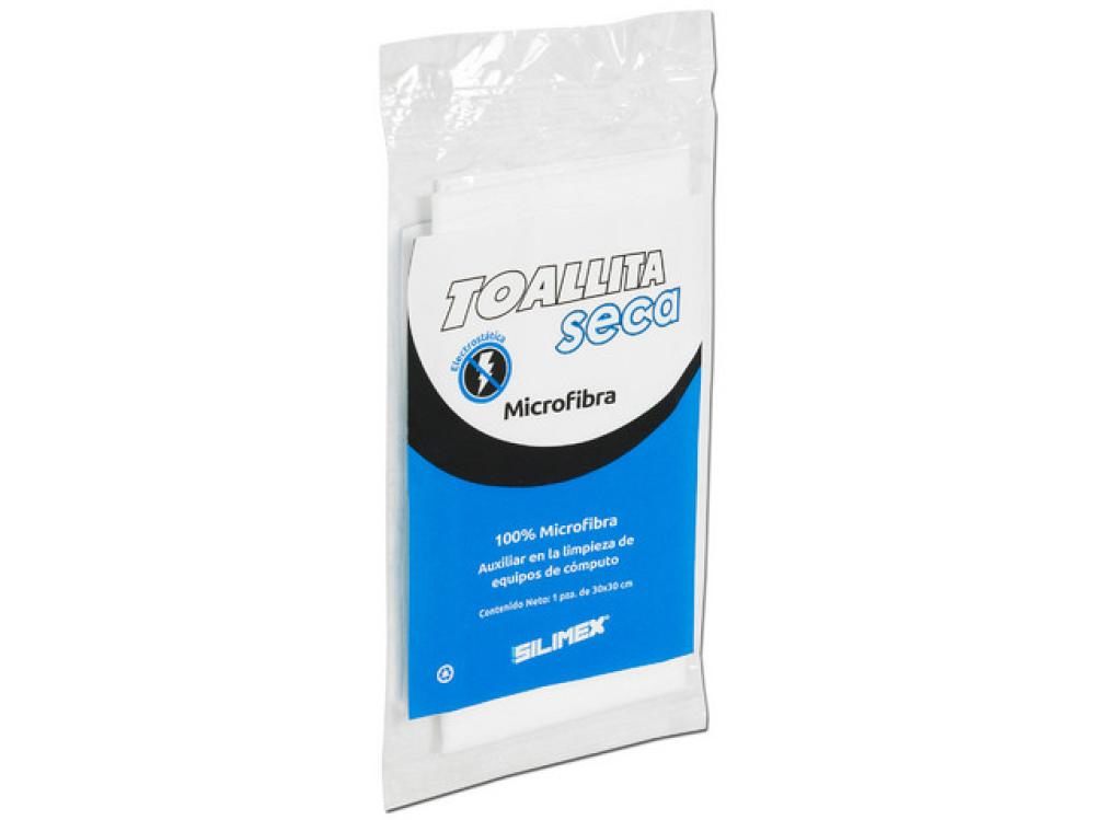 Toalla Seca Electrostática de Microfibra Medida 30 x 30 cm Silimex 