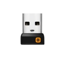 Logitech Receptor USB para Mouse/Teclado, Inalámbrico, Negro/Plata