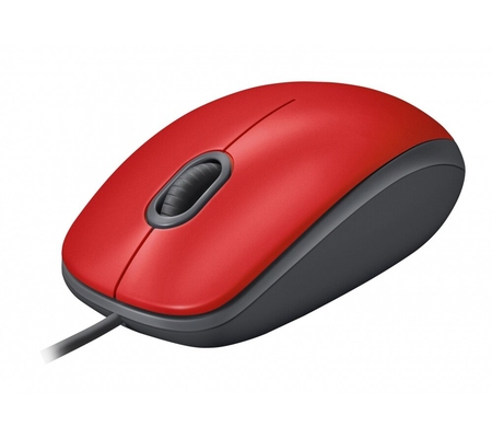 Mouse Logitech Óptico M110 Silent, Alámbrico, USB, 1000DPI, Rojo