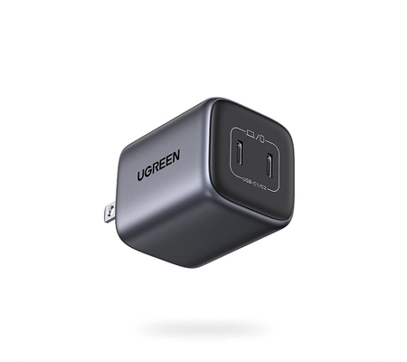 UGREEN Cargador de Pared Nexode Mini, 45W, 2x USB-C, Negro
