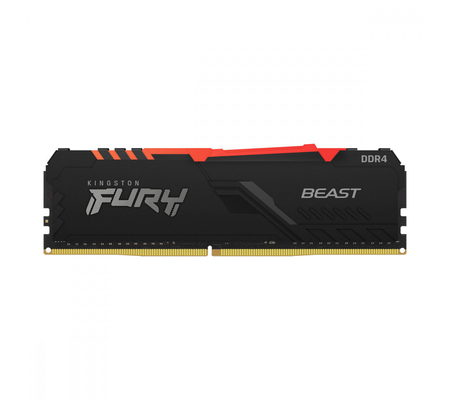 Memoria RAM Kingston FURY Beast RGB DDR4, 2666MHz, 8GB, Non-ECC, CL16, XMP