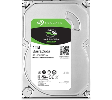 Disco Duro Interno Seagate Barracuda 3.5'', 1TB, SATA III, 6 Gbit/s, 7200RPM, 64MB Cache