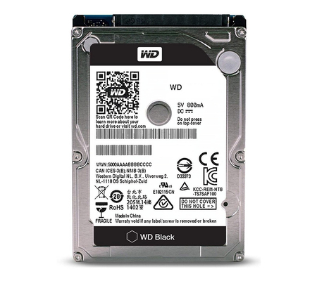 Disco Duro Interno Western Digital Black - 2.5" - 500GB - SATA 3 - 7200 RPM (OPEN BOX)