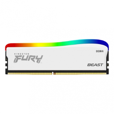 Memoria RAM Kingston FURY Beast RGB SE DDR4, 3600MHz, 16GB, Non-ECC, CL18, XMP, Blanco