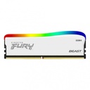 Memoria RAM Kingston FURY Beast RGB SE DDR4, 3600MHz, 16GB, Non-ECC, CL18, XMP, Blanco