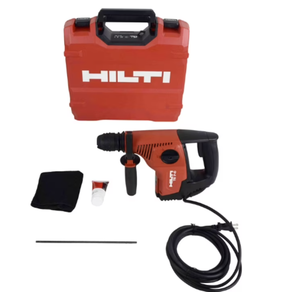 Taladro de martillos giratorios con cable Hilti 120V SDS-Plus TE 7-C con estuche