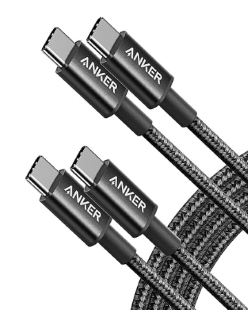 CABLE USB C A USB C ANKER 6FT 1.8m 100W 2-PACK PARA CARGAR MACBOOK 2020 IPAD PRO 2020 IPAD AIR 4 GALAXY S21